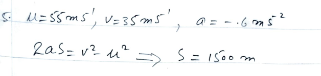 Douglas Quadling Mechanics1 Exercise1C Q5